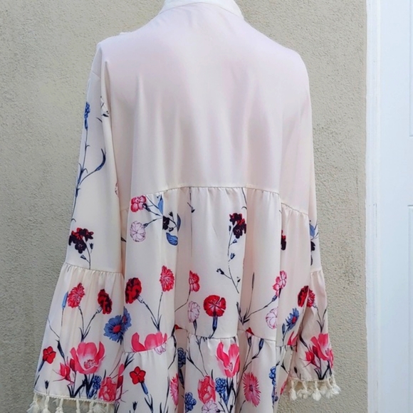 Women's Soft and Flowing Floral High Waist Lounge Dress, XXL - Picture 8 of 16